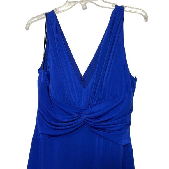 JS Boutique Royal Blue Sleeveless Maxi Dress Size 12 - Picture 2 of 7